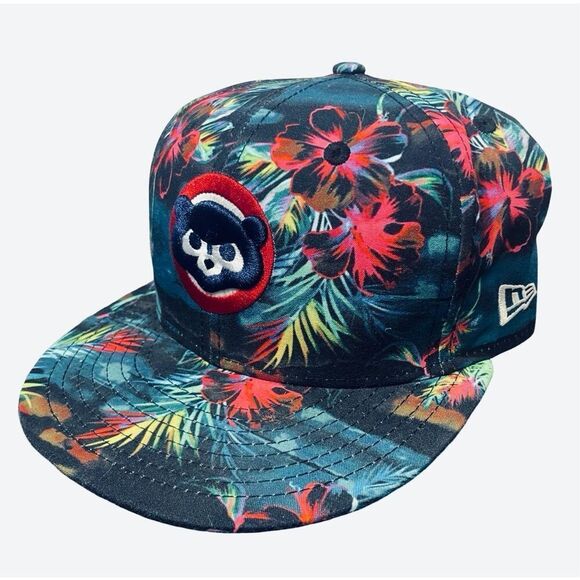 Chicago Cubs Foral Pattern Snapback - Picture 1 of 10